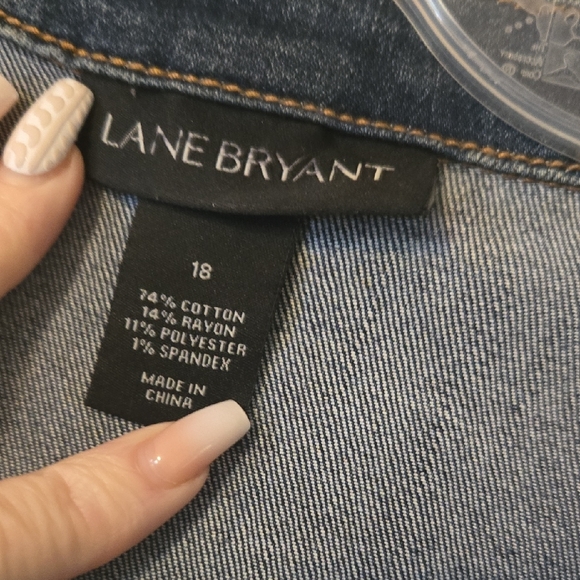 Lane Bryant Dark Blue Denim Jacket - Picture 2 of 5